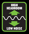 High heardroom, low noise