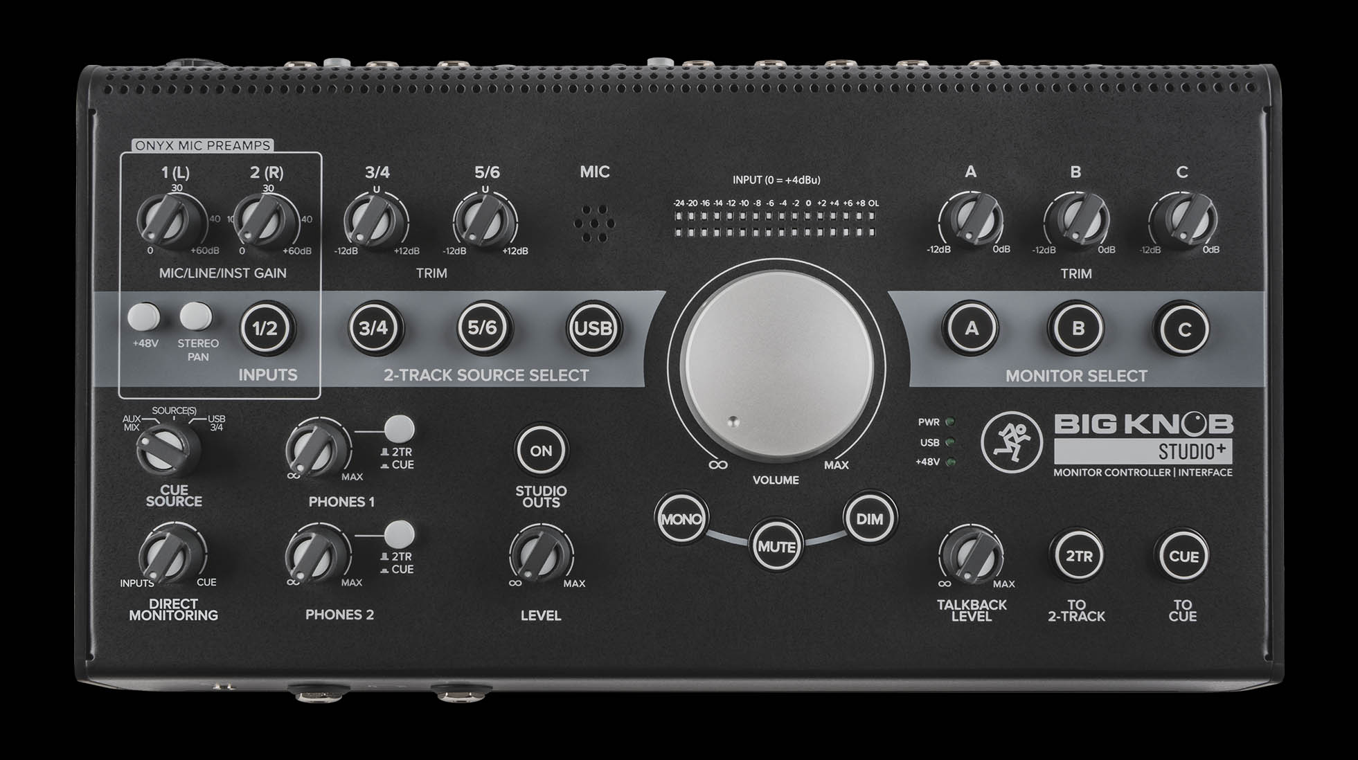 MACKIE レベルコントロール音源/モニタースピーカーコントローラー+USBインターフェース Big Knob Studio 