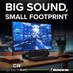 Mackie Bluetooth®デスクトップサウンドバー「CR StealthBar」を発表