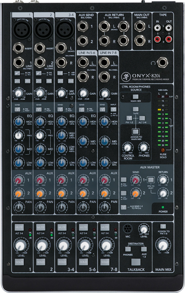 Onyx 820i｜Onyx-i Series｜Mixers｜Mackie Japan