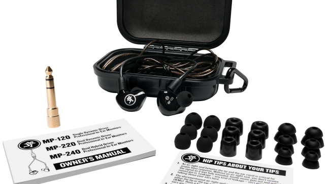 Mackie MP-Series In Ear Monitors included Accessories 