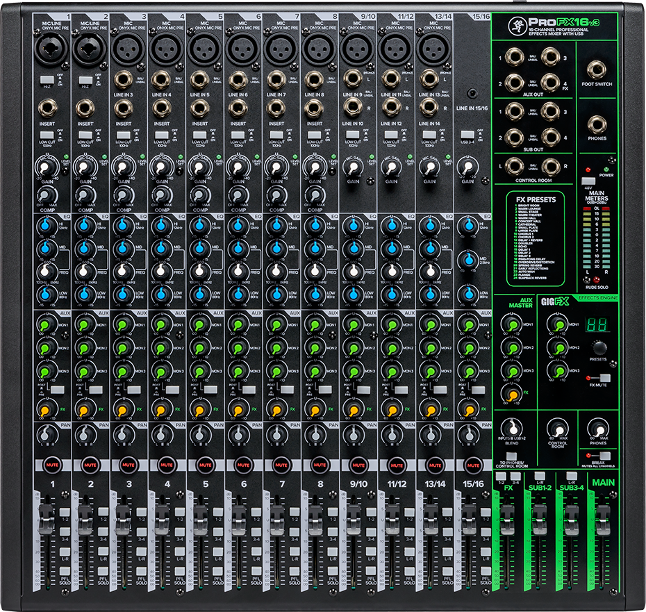 ProFXv3 Professional Effects Mixers with USB | Mackie