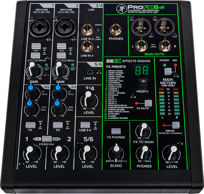 ProFXv3 Professional Effects Mixers with USB | Mackie